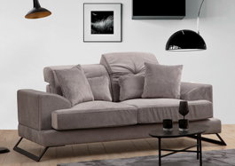 Atelier Del Sofa Frido - Sofá de 2 plazas Gris claro